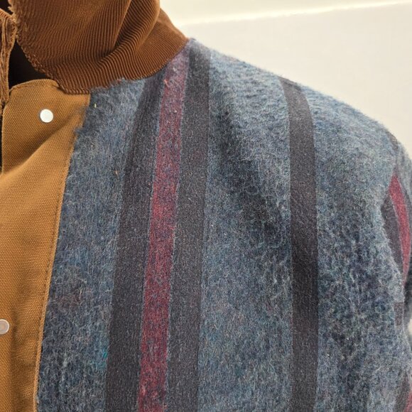 Vintage CARHARTT CB256 XL Hunting Jacket Blanket Lined Game Pouch Made in USA - Picture 11 of 13